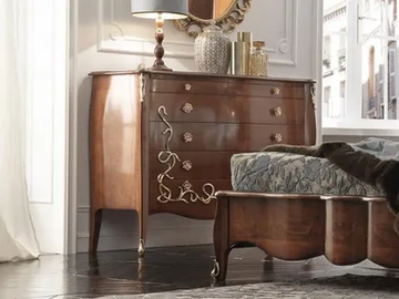INCANTO - Solid wood chest of drawers with integrated handles by Guerra Vanni - view 2